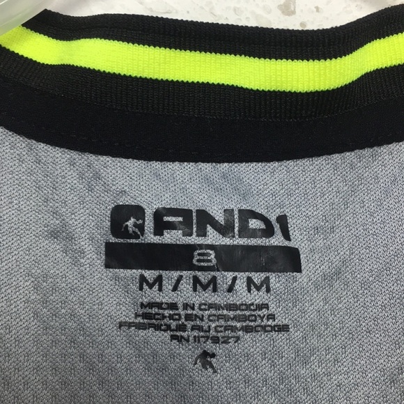 Boys AND1 Tank Top Jersey size M - Picture 4 of 6